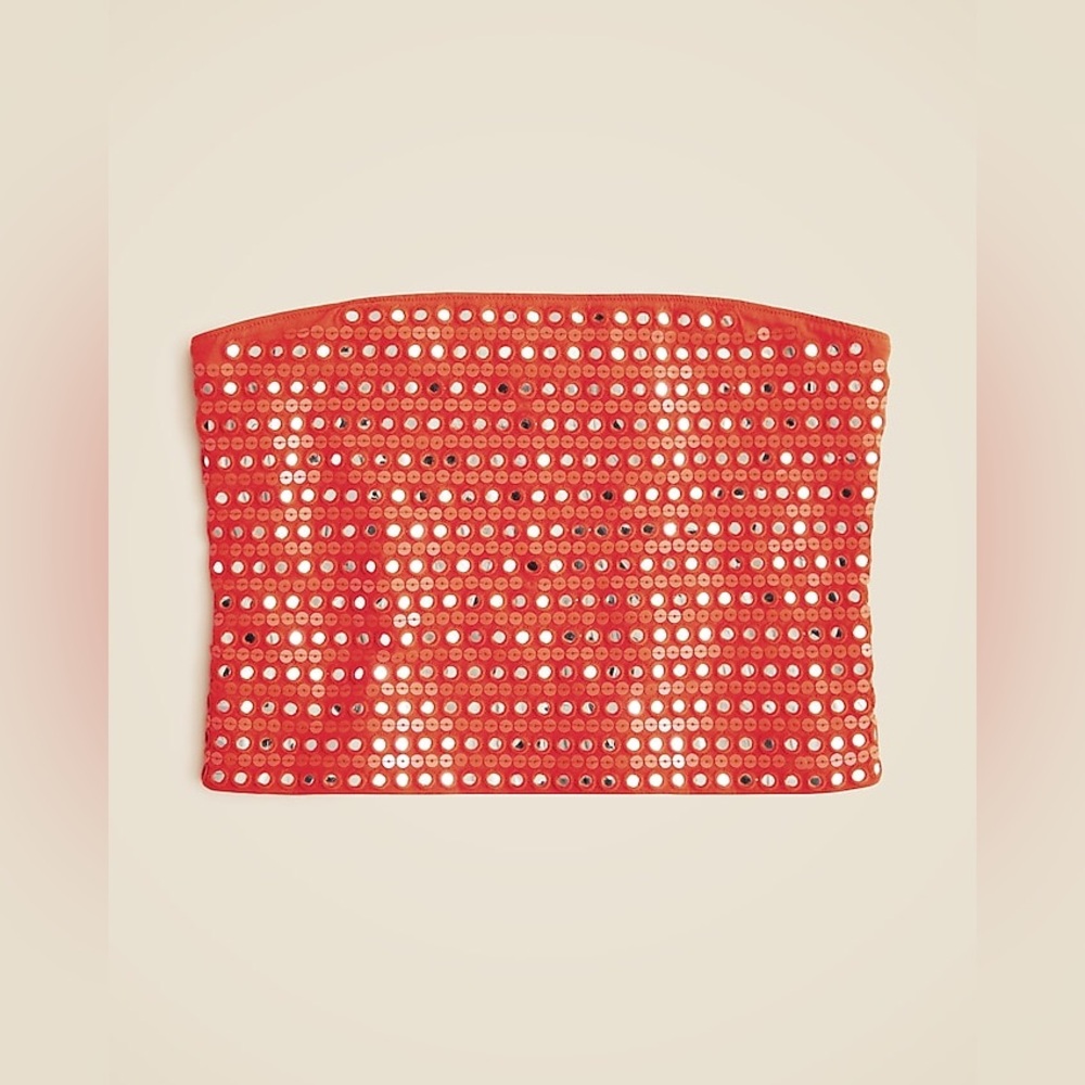 JCREW Broken-in jersey tube top with mirror embellishments - Picture 6 of 6